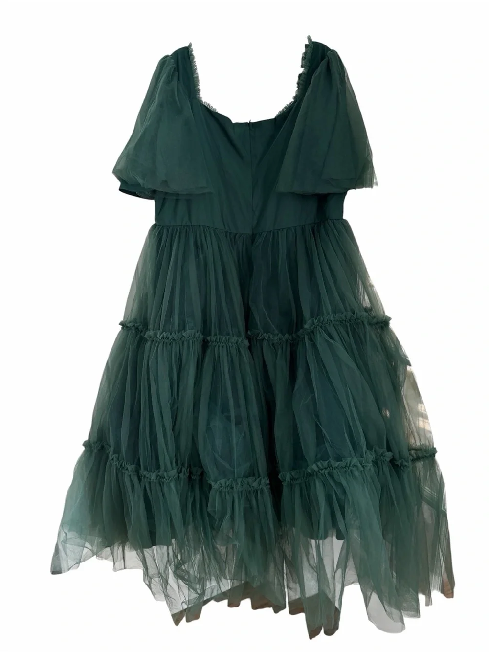 NWT JessaKae Ophelia Tulle Dress Emerald Green Plus Size 4X